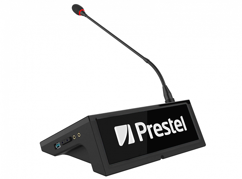 Настольный пульт председателя с электронной именной табличкой Prestel DCS-NPU1C: купить в Москве